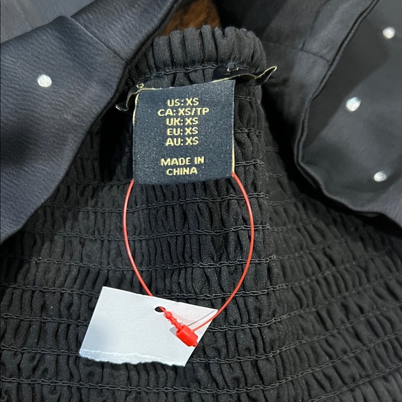 House of Harlow Rhinestone Black crop top - Picture 2 of 6